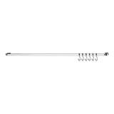 Barra Piatina 80cm Com 6 Ganchos Cromada Para Cozinha Future