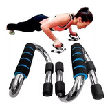 Barra S Push Up Apoio Flexão De Braço Suporte Fixo Laranja