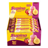 Barra Supino Zero Banana E Morango Caixa Com 20un De 24g