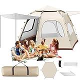 Barraca 4 5 6 Pessoas Grande De Camping Tenda De Acampamento Pop Up Automática Resistente à água Portátil Praia Mochilão