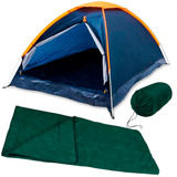 Barraca Acampamento Panda 2 Pessoas Saco De Dormir Solteiro