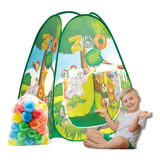 Barraca Cabana Infantil Menino Casinha De Bolinhas Portátil