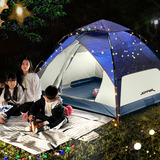Barraca Camping 4 5 Pessoas Joyfox Automatica Barraca Para Acampar Impermeavel 2000mm Grande 240 210 135cm Cor Céu Estrelado