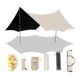 Barraca Camping 540x450cm Tenda Gazebo Acampamento Portátil Grande Upf 50 Com 10m Luzes Para Piqueniques Praias Festas No Quintal Reuniões Familiares