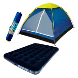 Barraca Camping Iglu 2 10x2 10 Metros Mais Colchão Casal