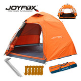 Barraca Camping Impermeavel 3000mm Automática Grande Com Capa De Chuva Upf50 Tecido Oxford 4 5 Pessoas 270 270 155 Cm Joyfox Original E Genuíno Ventilação Impermeabilização Para Duas Finalidades