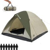 Barraca Camping Impermeável De Acampamento Grande 7 Pessoas