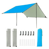 Barraca Camping Tela Toldo Tenda Gazebo Tecido 210d Oxford Cor Azul