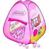 Barraca Com 100 Bolinhas De Brinquedo Princesas Infantil Para Meninas Rosa Casinha