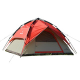 Barraca De Camping Iglu Easy Dome Para 3 Pessoas Com Coluna D água De 800mm Cinza laranja Azteq
