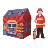 Barraca Estação Bombeiro Cabana Tenda Infantil Toca Dm Toys