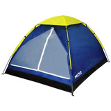 Barraca Iglu 3 Pessoas Acampamento Camping Lazer Impermeável Cor Azul amarelo