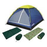 Barraca Iglu 3 Pessoas Mor Saco De Dormir Colchonete