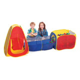 Barraca Infantil 3x1 Grande Unissex Cabana Tunel Piscina