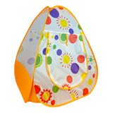 Barraca Infantilcastela Brasil Cbs0193 Cor Laranjado Bolinhas Em Forma De Cabana