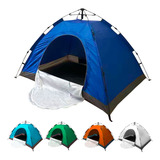 Barraca Monta Sozinha Camping 4 Pessoas Dobrável Automática