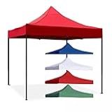 Barraca Tenda Gazebo 2x2 Sanfonada Aço Galvanizado Para Feira Laser Praia Camping Estande Casamento Jardim Vermelha 