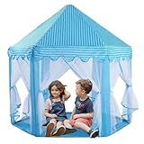 Barraca Tenda Infantil Dobravel Toca Casinha Castelo Grande Azul Diversão E Conforto Para Crianças