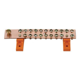 Barramento De Cobre 1x1 16 C 20 Parafusos