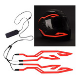 Barras De Luz De Sinalização Para Capacete De Motocicleta