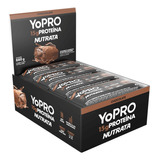 Barras De Proteína Yopro 12 Unidades 55g Whey Bar   Nutrata Sabor Chocolate