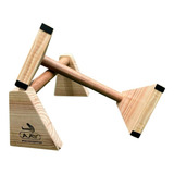 Barras Paralelas De Chão Parallettes Madeira Calistenia 40cm
