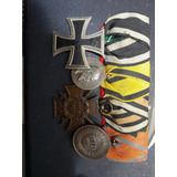 Barrete 4 Medalhas Alemãs 1a Guerra Cruz De Ferro