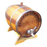 Barril Amburana 3 Litros Pinga Cachaça Whisky Torneira Luxo