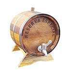Barril Tonel Corote Carvalho Nacional Cachaça Pinga Whisky Vinho Gim Scoth 10 Litros Torneira Luxo