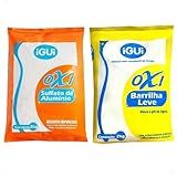 Barrilha PH- 2kg E Sulfato De Alumínio 2kg Igui Para Piscinas Fibra Vinil E Alvenaria