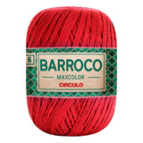 Barroco Maxcolor N6 Círculo 400g 452mts Cor 3402 Vermelho Circulo