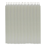 Bartho Vela Palito Branca Cor Branco Kit De 33 Unidades 14x1 4cm