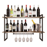 Barzinho Adega Suspensa Parede Madeira Mdf 120cm Bar Moderno