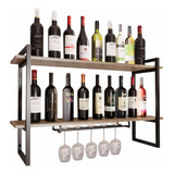 Barzinho Adega Suspensa Parede Madeira Mdf 90cm Bar Moderno