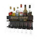 Barzinho De Parede Taças De Vinho Bebidas Boteco Terapia Pr