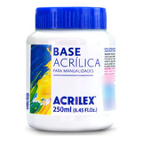 Base Acrílica Artesanato Tela Gesso Atóxica Acrilex 250ml