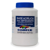 Base Acrílica Para Artesanato 500ml Corfix Cor Transparente