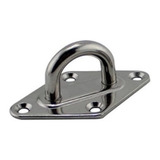 Base Alça Passa Cabo E Anel 5 Mm Em Aço Inox Convés Toldo