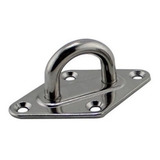 Base Alça Passa Cabo E Anel 8 Mm Em Aço Inox Convés Toldo
