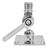 Base Antena Vhf Náutica Conexão 1 Pol Aço Inox Lancha Barco