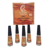 Base Bomba Fortalecedora De Unhas 0 Formol Kit 5 Un Incolor Cavier Cosmeticos