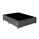 Base Box Casal Santo Box Suede Cinza 40x138x188