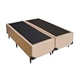 Base Box King Bipartido Bege 1 93 X 2 03