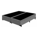 Base Cama Box Bipartido Casal Suede