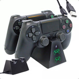 Base Carregador Duplo Dock Charge Para Controle Ps4 Slim Pro
