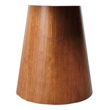 Base Cone Moderna Para Mesa Madeira Maciça Com 140cm Diamet