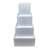 Base De Bolo Fake Isopor 15 20 25 30 C 15cm Quadrado Maciço