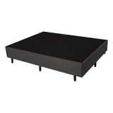 Base De Cama Luuna Box King Cor Cinza escuro