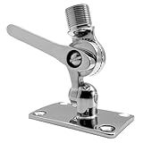 Base De Fixação Para Antena VHF Marítima Em Aço Inoxidável 316 Barco Lancha E Veleiro