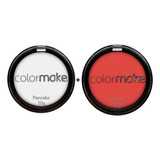 Base De Maquiagem Em Pó Colormake Maquiagem Artística Pancake Preto Colormake Maquiagem Artisica Halloween Kit Pó Compacto Pancake Premium 01 Vermelho 01 Branco Tom Kit Pancake Pó Color Make Pre